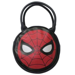 スパイダーマン ラウンドバッグ フェイス マーベル ハンドバッグ キャラクター グッズ スモールプラネット 23×23×7cm【セール】 プ バレンタイン｜cinemacollection