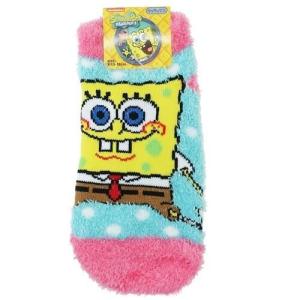 スポンジボブ 子供用 防寒 靴下 キッズ もこもこ ショートソックス ドット SPONGEBOB スモールプラネット 13〜 ウォーマー雑貨【セール】｜cinemacollection