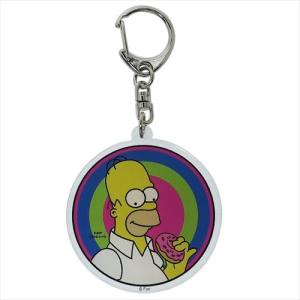 シンプソンズ キーリング アクリルキーホルダー スモールプラネット ホーマーぐるぐる グッズ バッグチャーム プチギフト