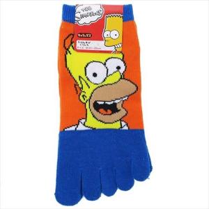 シンプソンズ グッズ 女性用 靴下 レディース 5本指 ソックス ホーマー スモールプラネット