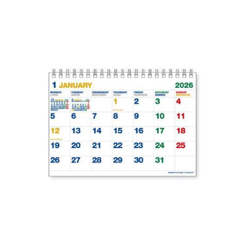 2026Calendar B6卓上 ビジブル 卓上カレンダー2026年 エトランジェ ディ コスタリ...