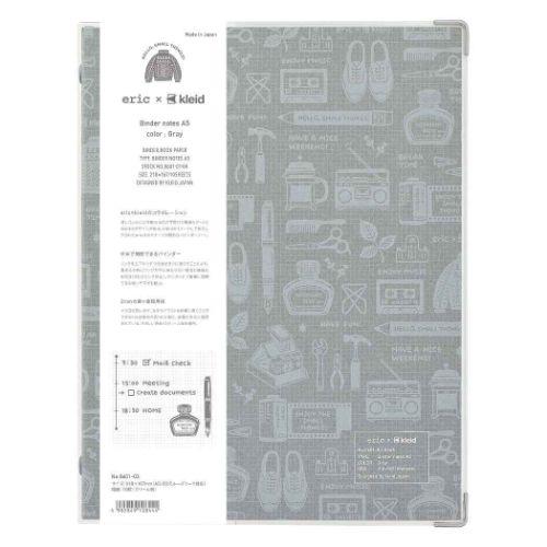 ルーズリーフバインダー kleid クレイド eric×kleid binder notes A5 ...