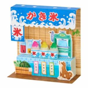 グリーティングカード シヨチユウJSP 54-5 サマー 立体かき氷付き屋台 サンリオ 爆買