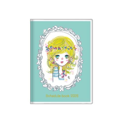 水森亜土 キャラクター B6ウィークリーブック手帳2026 2026年週間ダイアリー ストーリーブッ...