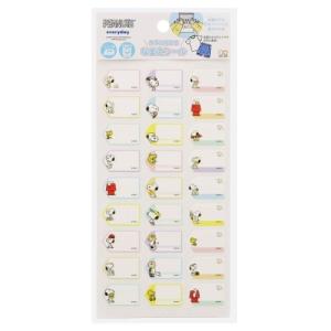 スヌーピー キャラクター タグに貼れる なまえシール ネームラベルシール 2022年新入学 ピーナッツ グッズ プレゼント 男の子 女 バレンタイン