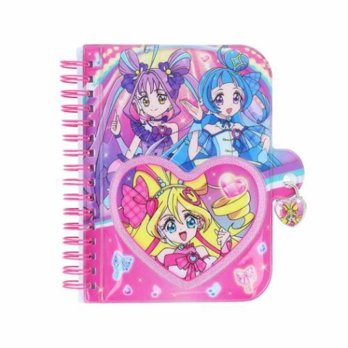 キミとアイドルプリキュア キラキラはーとな手帳 鍵付きミニノート アニメキャラクター
