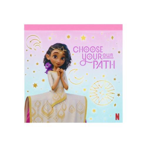 スクエアメモ エリアンと魔法の絆 メモ帳 サンスター文具 ピンク