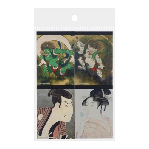 メモ帳 尾形光琳 東洲斎写楽 喜多川歌麿 メモミニ４冊セット 浮世絵人物 和風 インバウンド