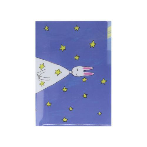 ポケットファイル わたしのワンピース クリアファイルA5 3P 星 にしまき かやこ