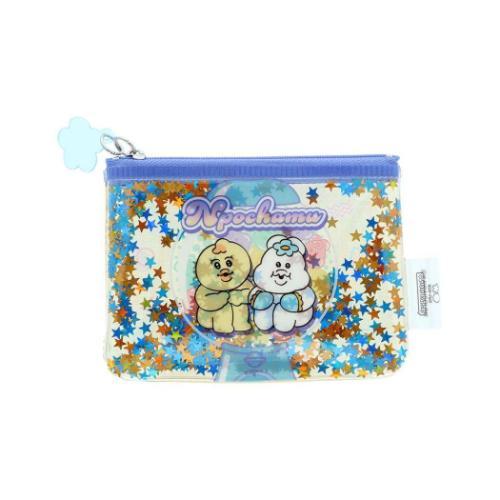 ミニポーチ んぽちゃむ スパンコール入りミニポーチ イエロー サンスター文具
