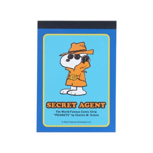スヌーピー グッズ メモ帳 キャラクター メモミニ PNPC3 シークレット エージェント