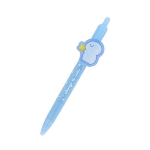 お文具といっしょ キャラクター ボールペン プレート付ボールペン 0.5 ふわふわナイト