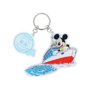 ミッキーマウス キーリング 2連アクリルキーホルダー DREAM TRAVEL 徳島県 ディズニー サンスター文具 爆買