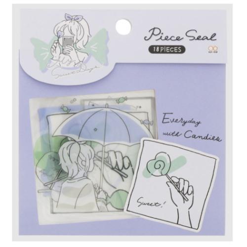 フレークシール MY SWEET DAYS クリア ピースシールセット キャンディ かわいい グッズ...