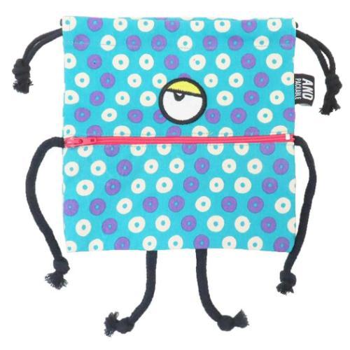 巾着袋 AND PACKABLE キャンディモンスターズ 巾着ポーチ KPO ジューシーズ バブルー...