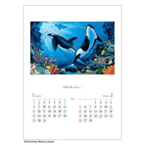 壁掛けカレンダー2023年 クリスチャン リース ラッセン 2023 Calendar トーダン