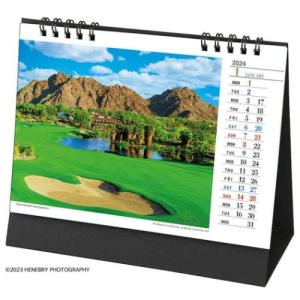 カレンダー2024年 卓上スタンド 世界のゴルフ場 2024 Calendar トーダン｜cinemacollection