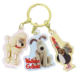 ウォレスとグルミット 3チャームキーホルダー ティーズファクトリー