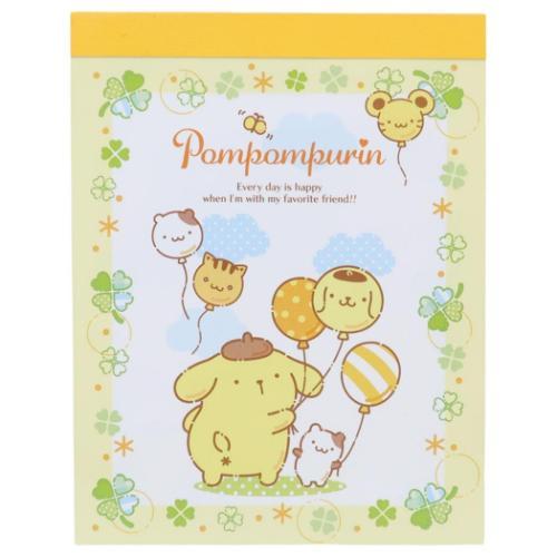 ポムポムプリン グッズ メモ帳 サンリオ キャラクター ミニメモ ミニミニメモ