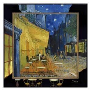 原寸複製画 ゴッホ 夜のカフェテラス 原寸 額縁付き 額縁サイズ縦870mm