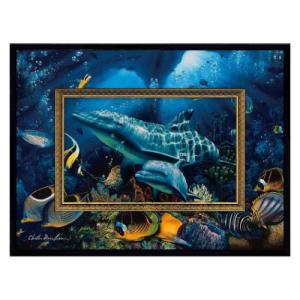 絵画 版画 クリスチャン・リース・ラッセン ビッグアート「ドルフィン