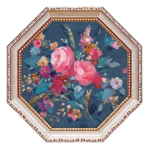 ダンフイナイ インテリア フラワー アート ギフト 八角 ミニゲル アートフレーム ジョイフル ブー...