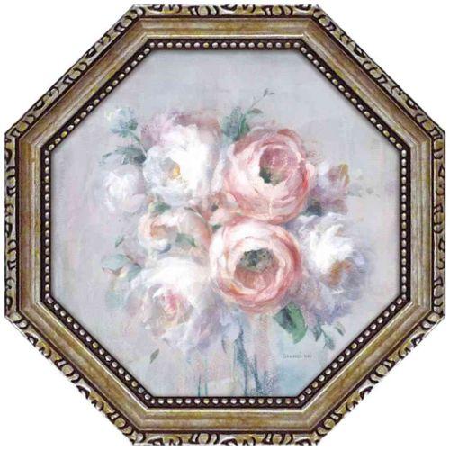 フラワー アート ダンフイナイ 八角 ミニゲルアートフレーム サマー ブルーム1 DN-02571