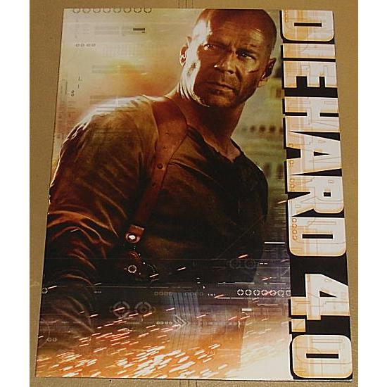 『ダイ・ハード4.0』プレスシート・角２号/ブルース・ウィリス、ジャスティン・ロング、ティモシー・オ...