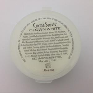 クリームメイクアップ クラウンホワイト Cream Makeup, Clown White, (1.75oz/52.5g) CC502 | 白塗り,ライニングカラー,ドーラン,特殊メイク｜cinemasecrets
