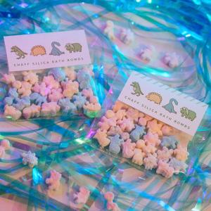 CHAFF SILICA MINI BATH BOMBS [ 恐竜 ] カフシリカ ミニバスボム もみ殻シリカ バスボム 入浴剤 プレゼント お風呂 ギフト 赤ちゃん