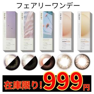 999円 在庫限り セール フェアリー ワンデー カラコン 度なし ラメ入り 10枚入り シャイニーブラウン ポイント消化 値下げ 激安 安い 特価 お得