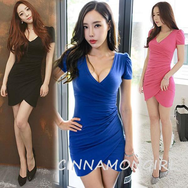 【人気商品★全3色】【不動の１位】【SPECIAL PRICE】ラップシャーリング半袖ワンピース　ピ...