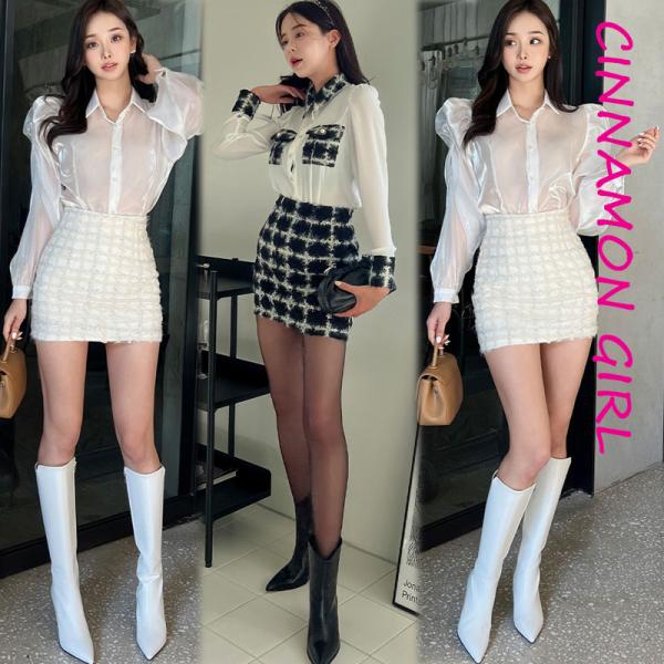 【PREMIUM】【最高級★LUXURY STYLE】【インナーパンツ付】【全2色】ブロックタイトミ...