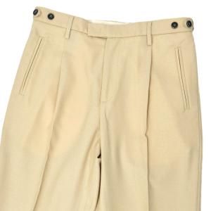 BARENA VENEZIA【バレナ ヴェネチア】ワンプリーツパンツ セットアップ対応 71271003 Pantalone Masco Frare Beige ウール ベージュ｜cinqessentiel