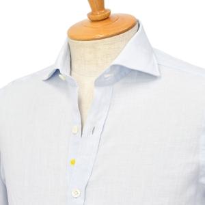 Giannetto【ジャンネット】リネンシャツ VINCIFIT 832730V81 0002 サックスブルー