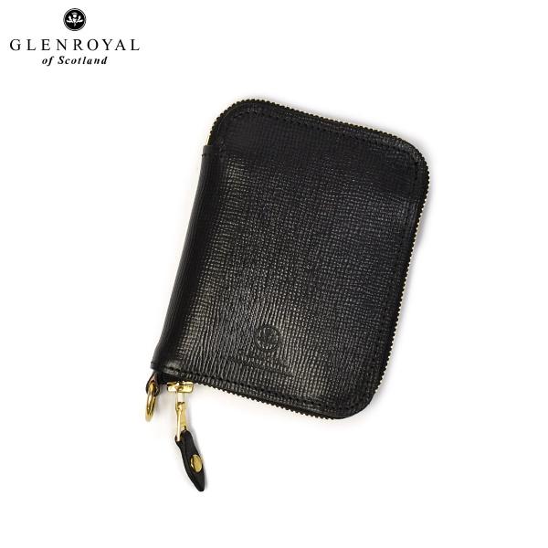 GLENROYAL【グレンロイヤル】SMALL ZIP WALLET SAFFIANO NEW BL...