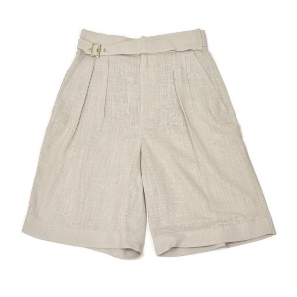 HERNO【ヘルノ】ショートパンツ PT000091D 12689 1985 レーヨン リネン ベー...