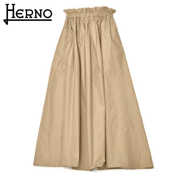HERNO【ヘルノ】タフタロングスカート GN000044D 12483Z 2113 ポリエステル ...