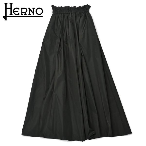 HERNO【ヘルノ】タフタロングスカート GN000044D 12483Z 9300 ポリエステル ...