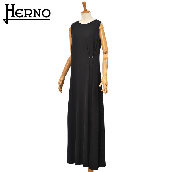 HERNO【ヘルノ】ノースリーブワンピース AB000069D 12885 9300 ポリエステル ...