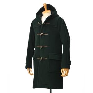 INVERTERE【インバーティア】ダッフルコート Joshua Ellis ジョシュアエリス LONG LENGTH DUFFLE COAT ウール タータングリーン｜cinqessentiel