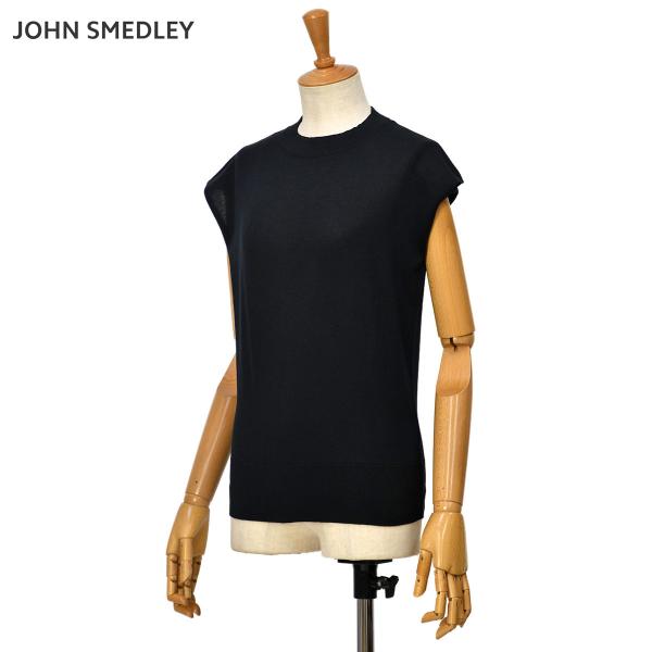 JOHN SMEDLEY【ジョンスメドレー】フレンチスリーブニット 30G S4415 BLACK ...