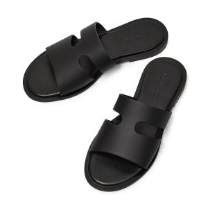 LUCCA・L/UCCA【ルッカ】H CUTサンダル LU04 BLACK レザー ブラック