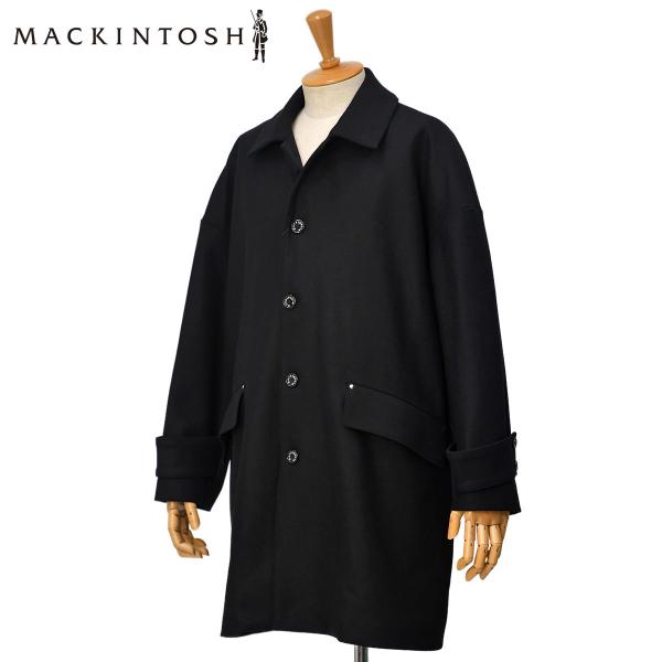 MACKINTOSH【マッキントッシュ】ステンカラーコート HUMBIE BLACK ウール ブラッ...