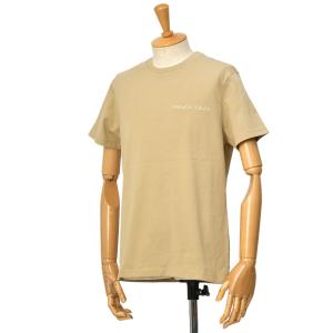 【50％OFF】Maison Labiche【メゾン ラビッシュ】半袖クルーネックカットソー FRENCH TOUCH LIGHT KHAKI コットン ベージュ｜cinqessentiel