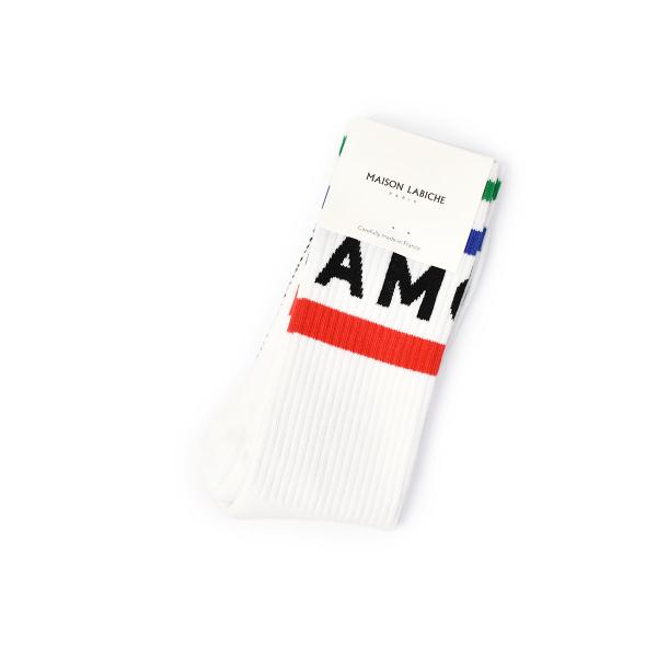 Maison Labiche【メゾン ラビッシュ】ソックス SOCKS AMOUR WHITE コッ...
