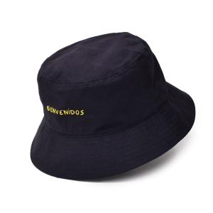 Maison Labiche【メゾン ラビッシュ】バケットハット HAT BIENVENIDOS NAVY コットン ネイビー｜cinqessentiel