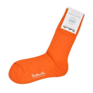 Pantherella【パンセレラ】リブ靴下 J5392 BRIGHT ORANGE コットン オレンジ｜cinqessentiel