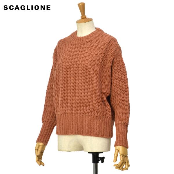 【50％OFF】【返品交換不可】【sizeS】SCAGLIONE【スカリオーネ】クルーネックニット ...