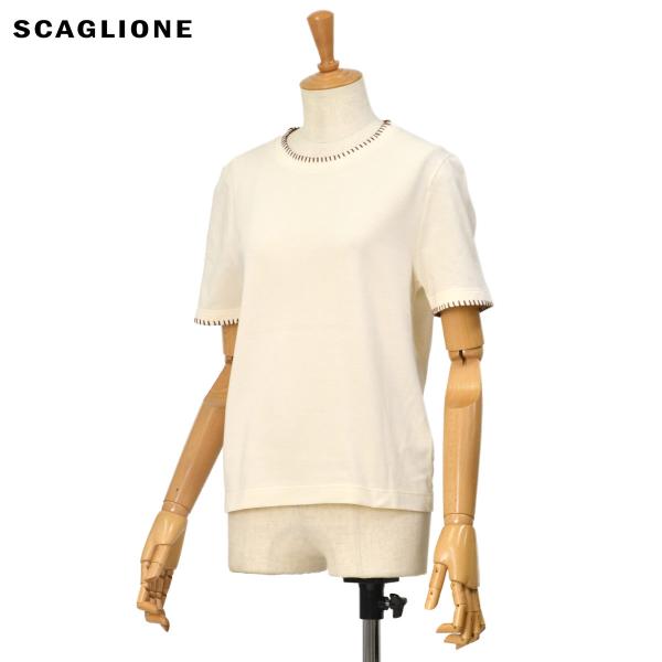 SCAGLIONE【スカリオーネ】半袖カットソー DSJ152 700 AMIDO/BORD コット...